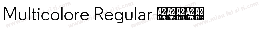 Multicolore Regular字体转换